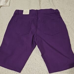 Purple Girl's Tailored Bermuda Shorts